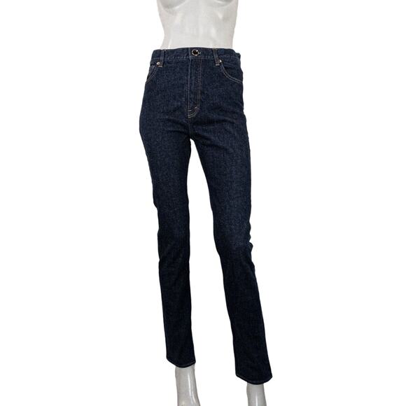 VICTORIA BECKHAM Made in JAPAN High Rise Skinny Leg Raw Denim Jeans Dark wash 28 - Picture 1 of 14